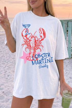 White Graphic Tees