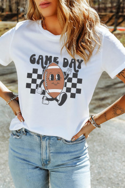 White Graphic Tees