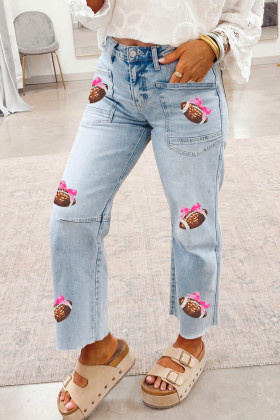 Beau Blue Graphic Pants