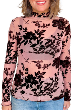 Gossamer Pink Long Sleeve Tops