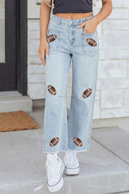 Beau Blue Graphic Pants