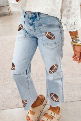 Beau Blue Graphic Pants