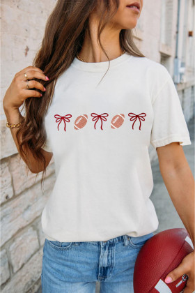 White Graphic Tees