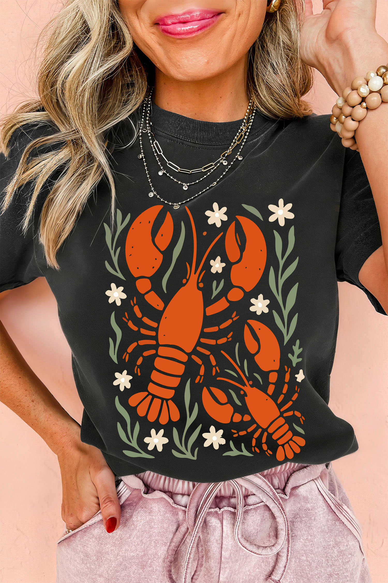 Black Graphic Tees