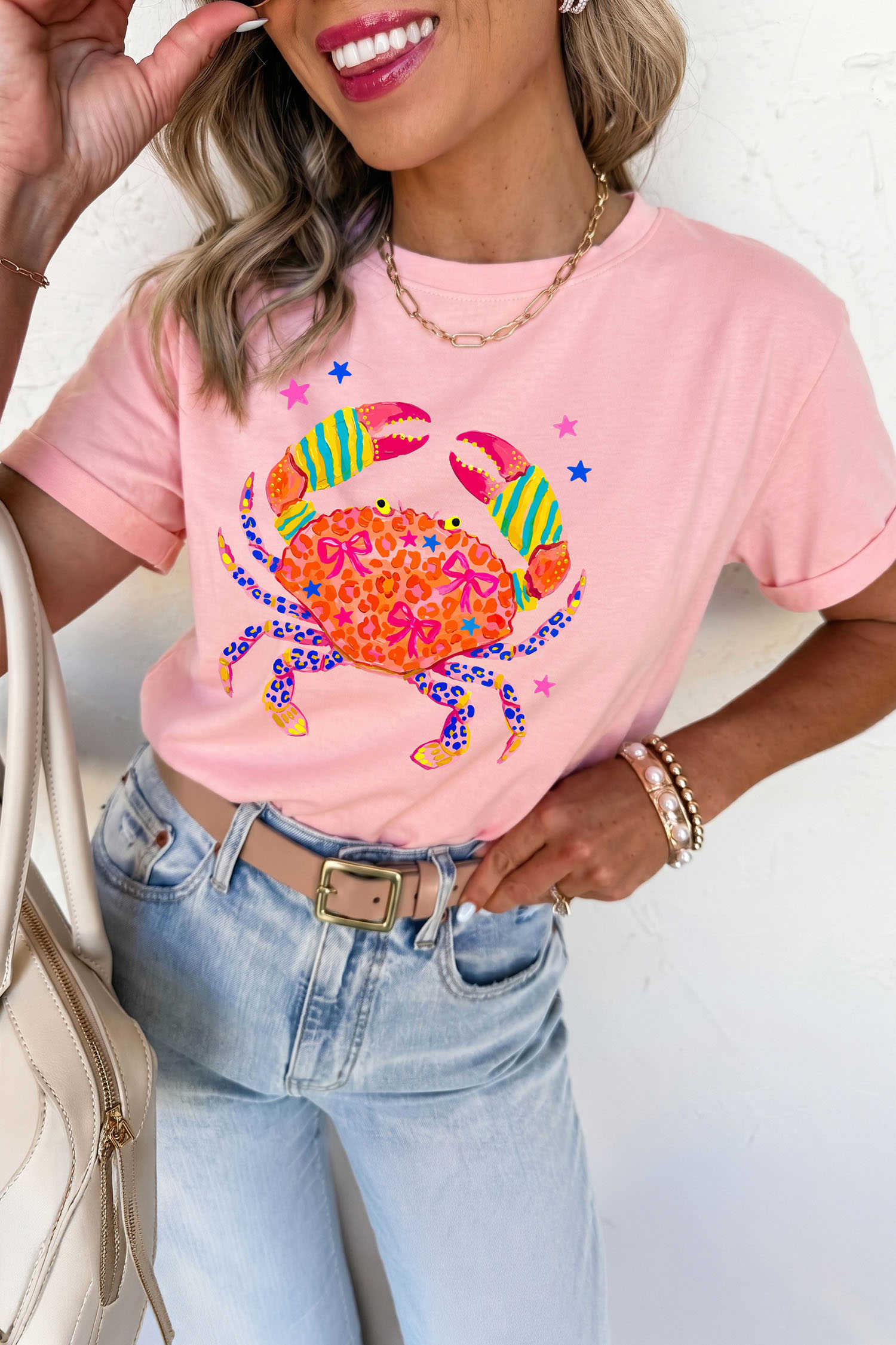 Pink Graphic Tees