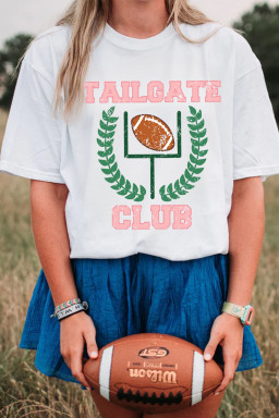 White Graphic Tees