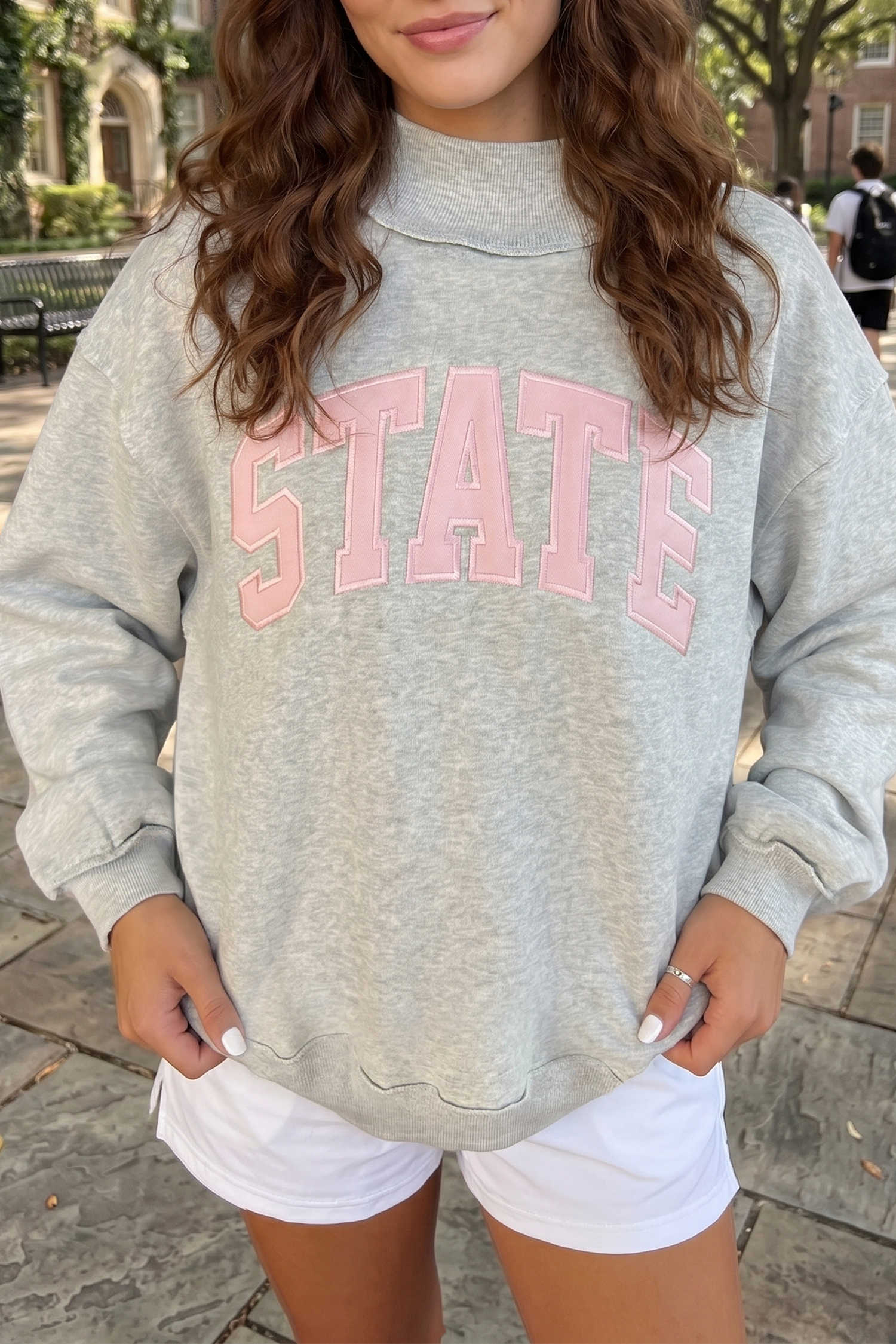 Light Grey Sweatshirts & Hoodies