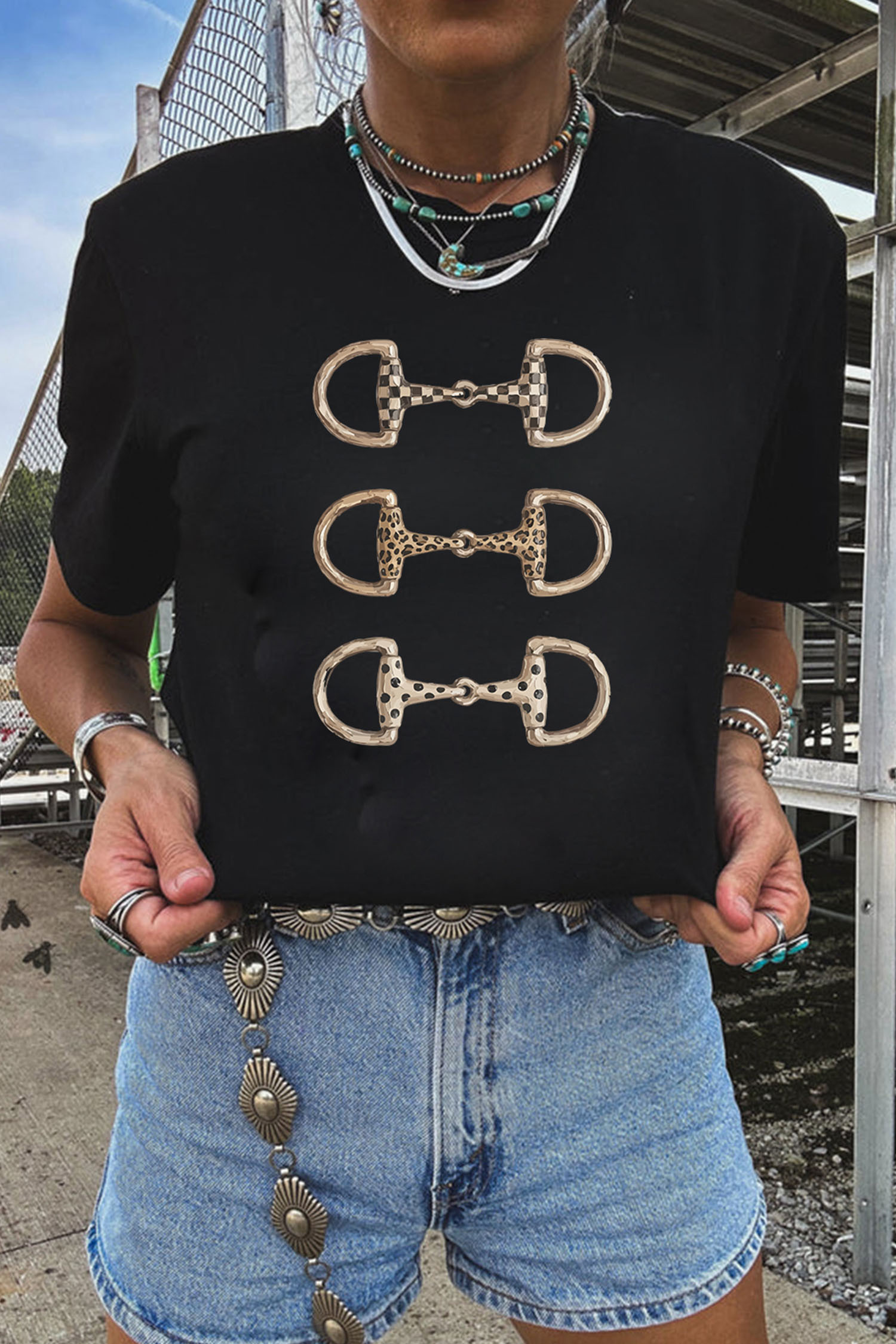 Black Graphic Tees