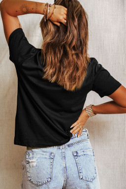 Black Graphic Tees