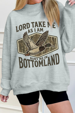 Gray Graphic Sweatshirts