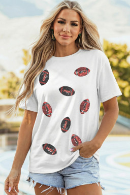 White Graphic Tees