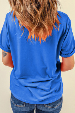 Dark Blue Graphic Tees
