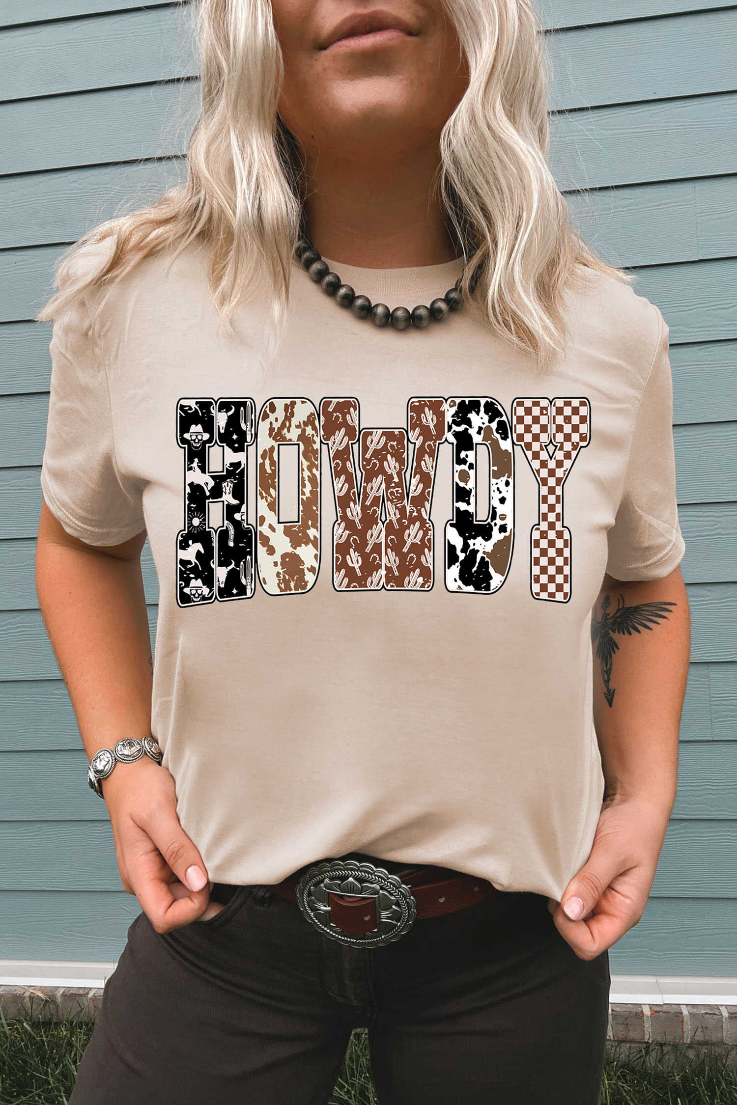 Khaki Graphic Tees