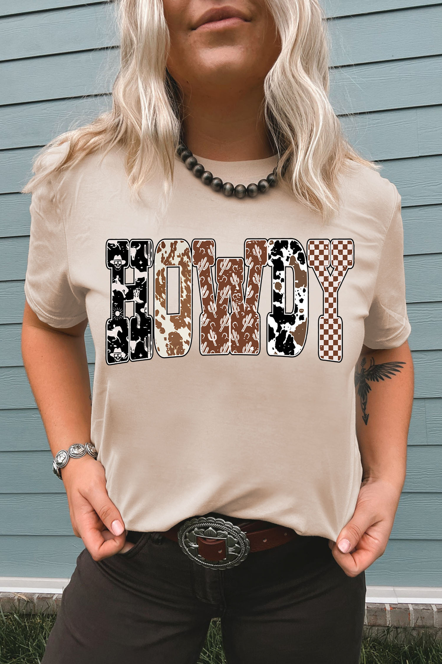 Khaki Graphic Tees