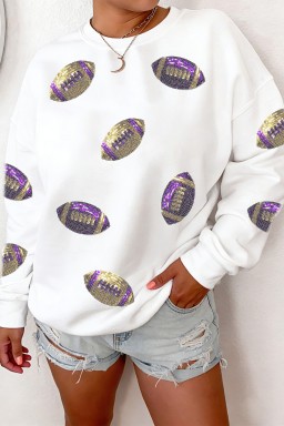 White Graphic Sweatshirts