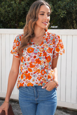 Orange Blouses & Shirts