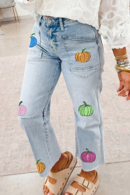 Beau Blue Graphic Pants