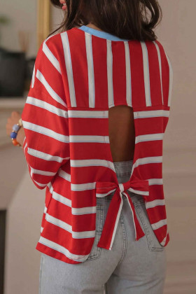 Racing Red Long Sleeve Tops