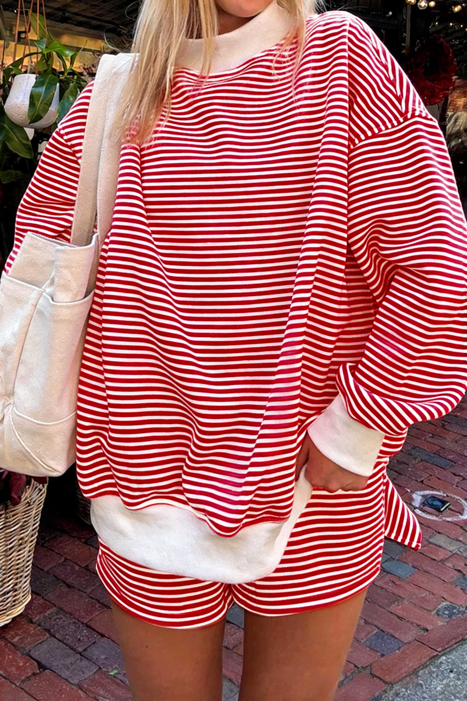 Red Stripe Short Sets