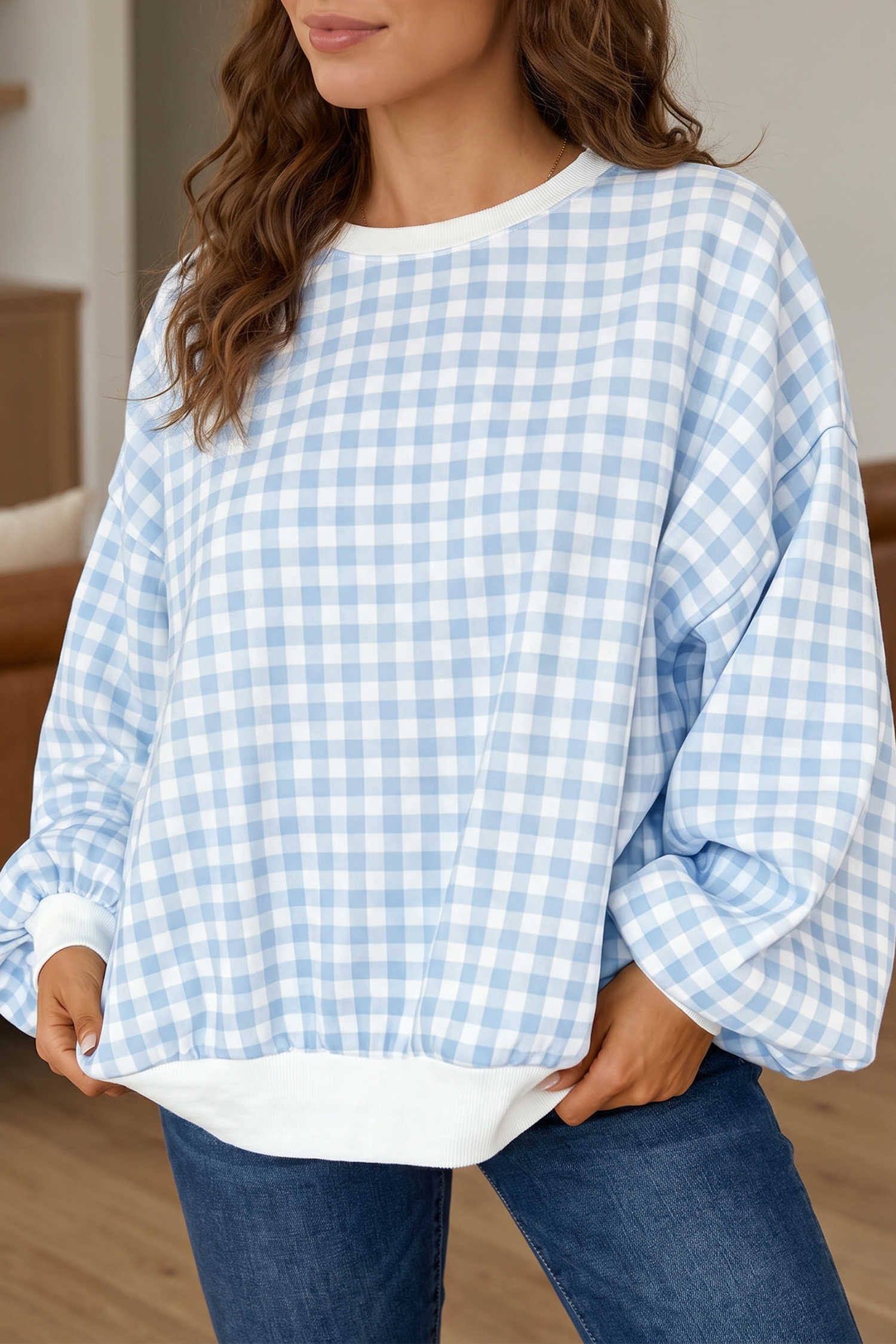 Light Blue Sweatshirts & Hoodies