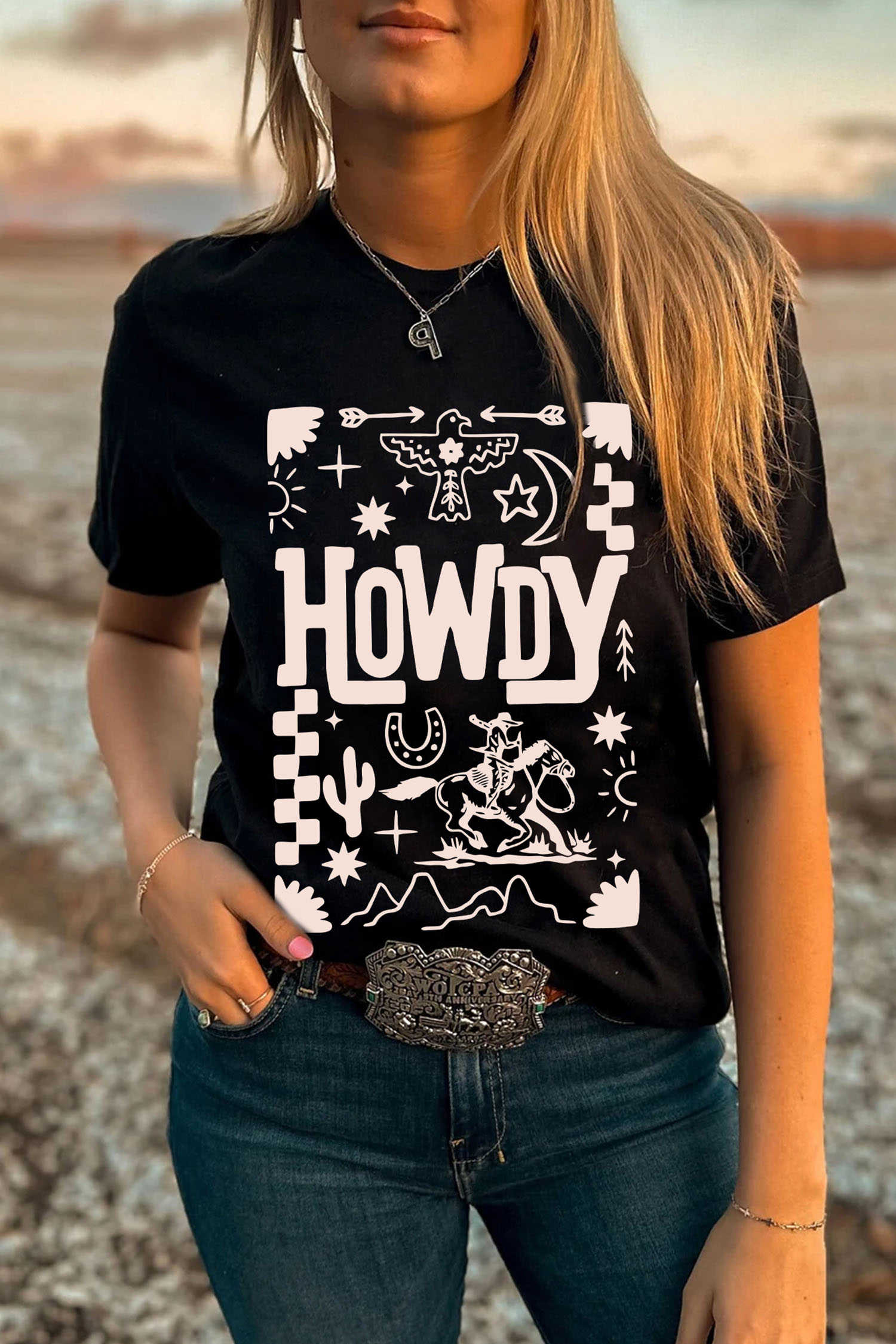 Black Graphic Tees