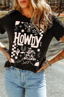Black Graphic Tees