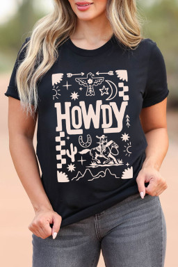 Black Graphic Tees