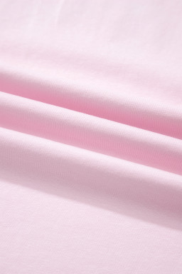 Pink PRAY Sequin Leopard Multiple Patched Graphic Tee