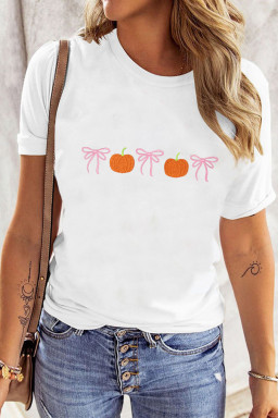 White Graphic Tees