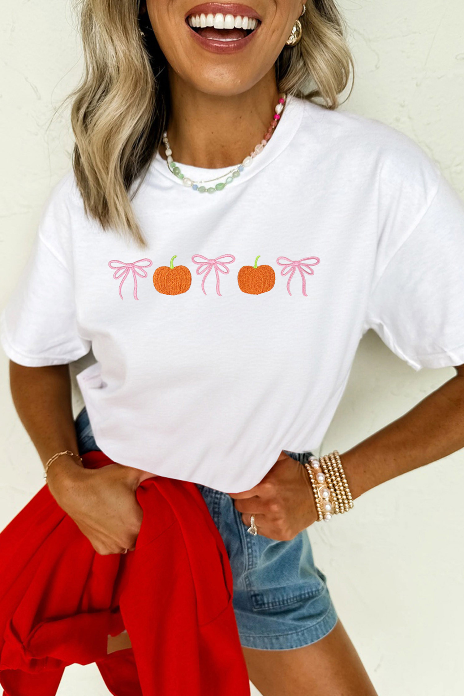 White Graphic Tees