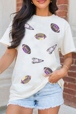 White Graphic Tees