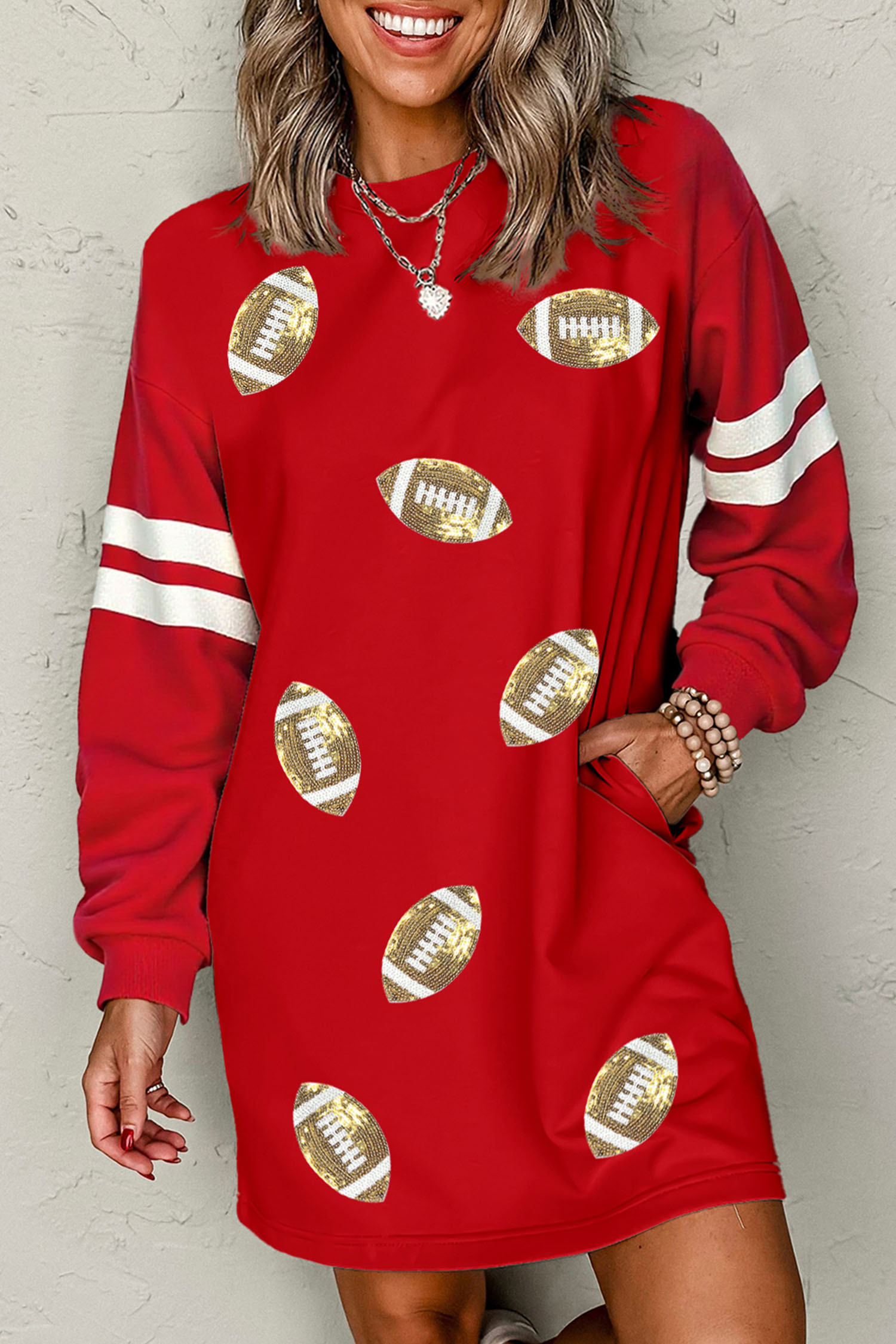 Fiery Red Graphic Dresses