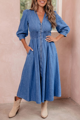 Blue Midi Dresses