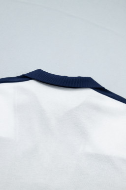 Prussian Blue Exposed Seam Detail Half Sleeve Top Elastic Waist Shorts 2pcs Set