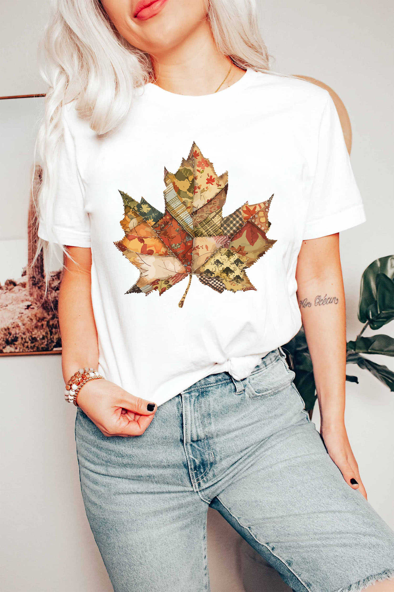 White Graphic Tees