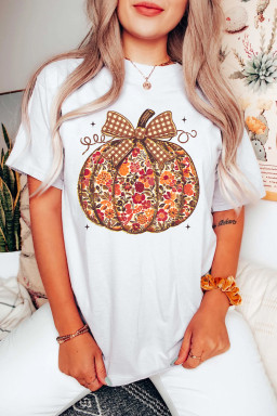White Graphic Tees
