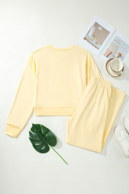 Yellow Cream Pant Sets