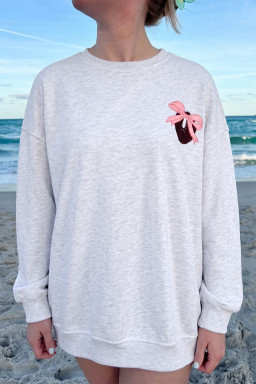 Light Grey Sweatshirts & Hoodies