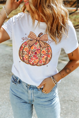 White Graphic Tees