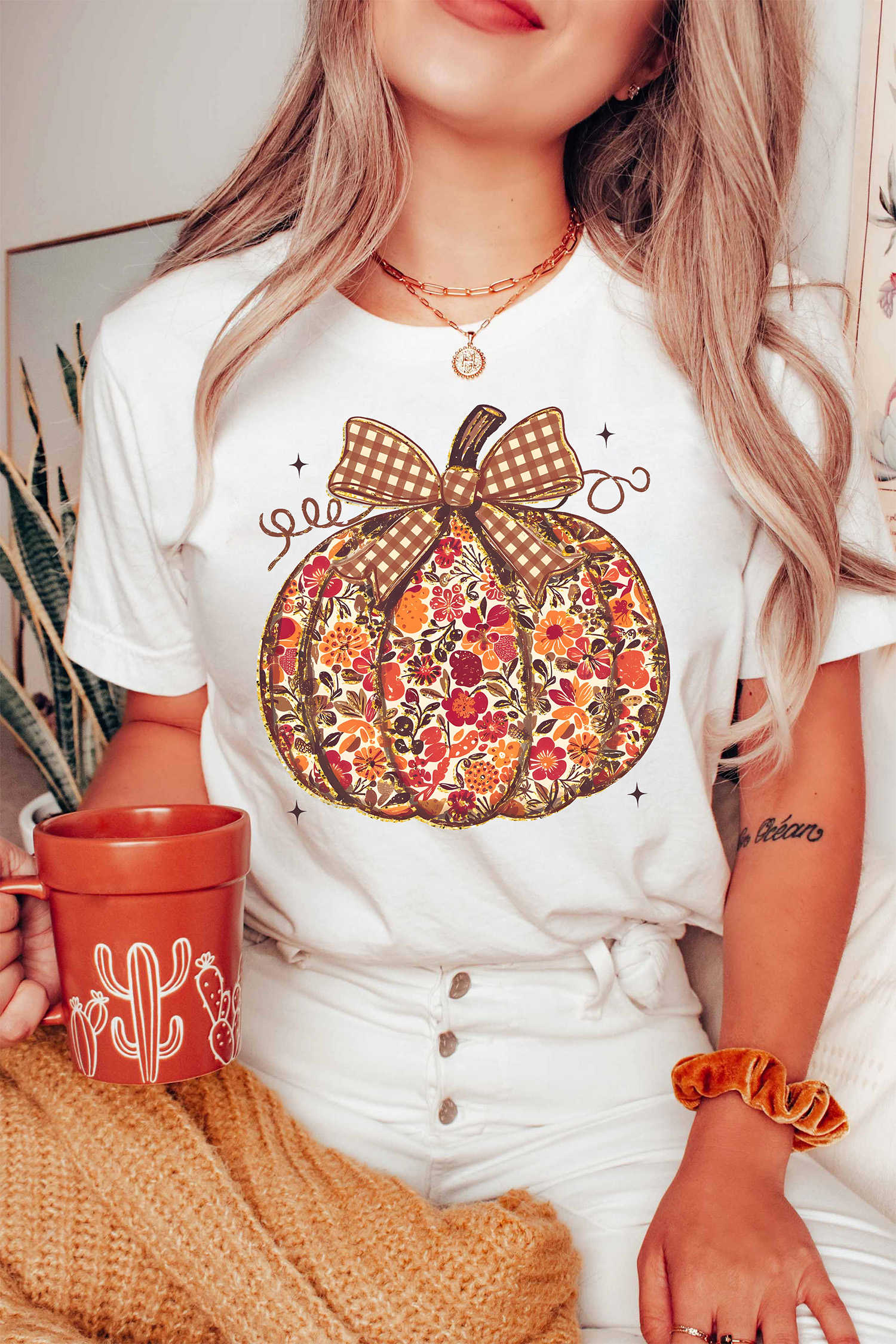 White Graphic Tees