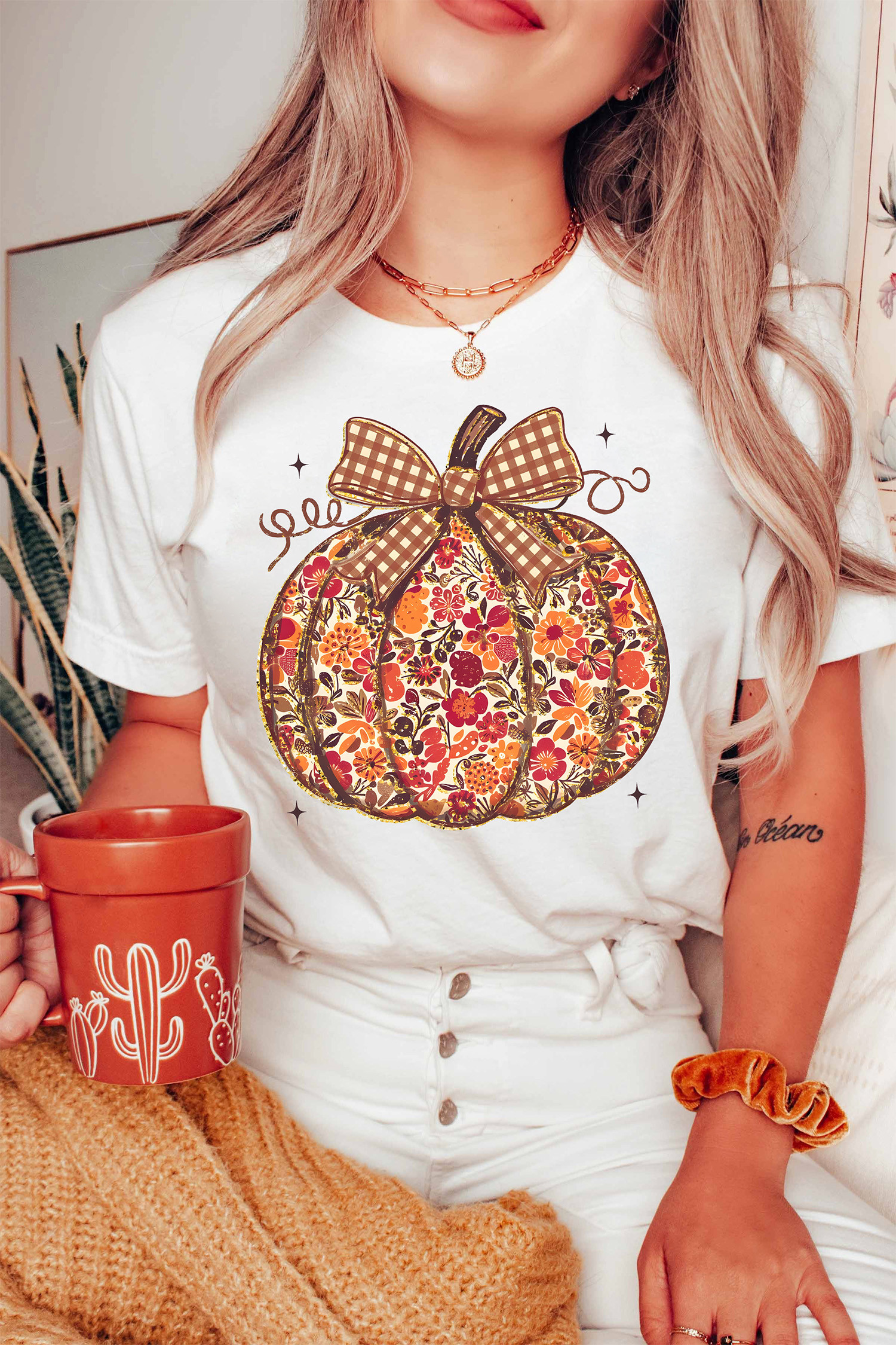 White Graphic Tees