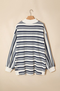 Blue Stripe Sweatshirts & Hoodies