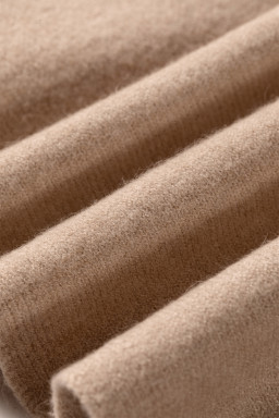 Beige Short Sleeve Sweaters