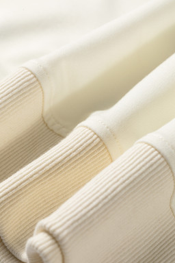 Beige Polka Dot Print Crossed Seam Detail Oversize Tee