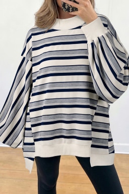 Blue Stripe Sweatshirts & Hoodies
