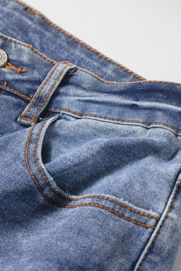 Ashleigh Blue Embroidered Flare Leg Jeans