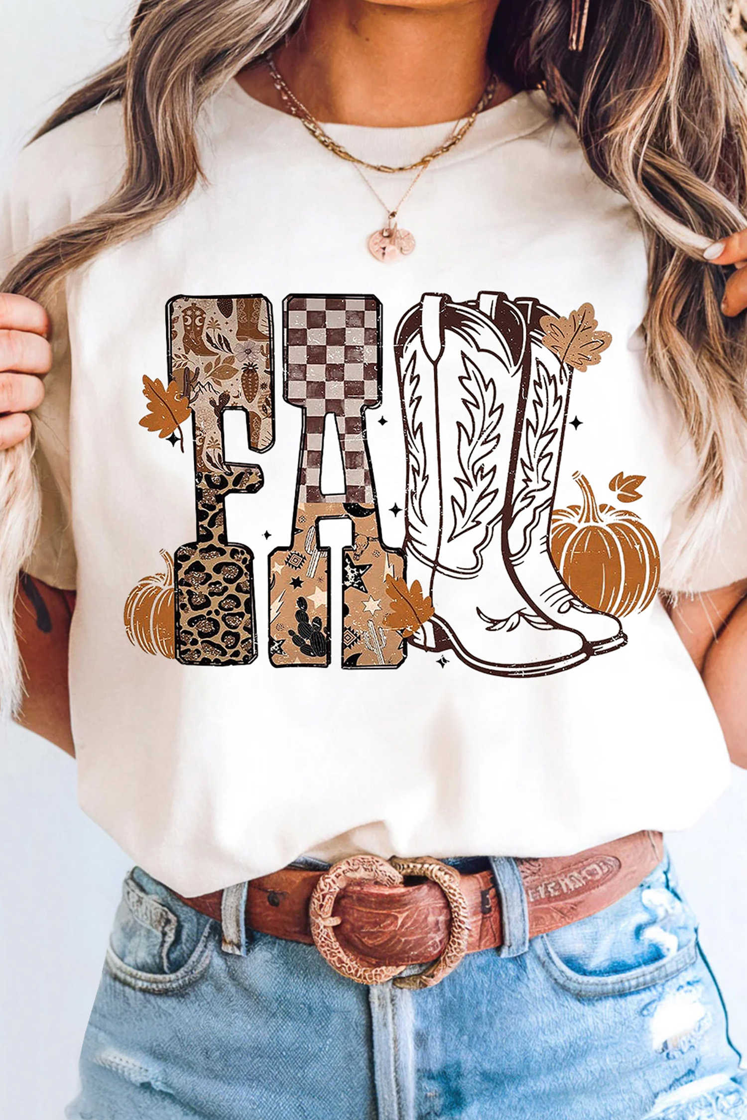 White Graphic Tees
