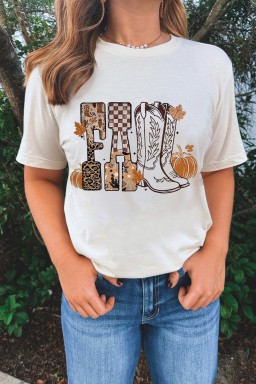 White Graphic Tees