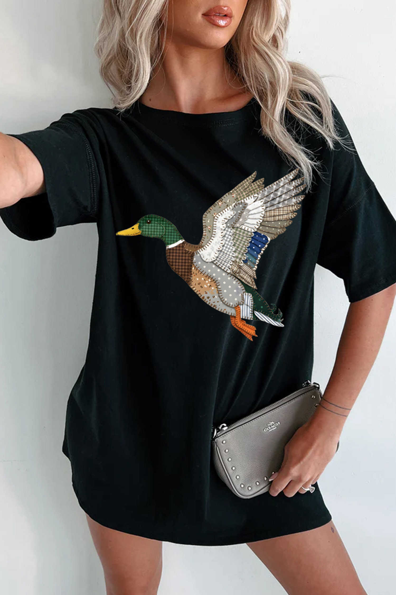Black Graphic Tees