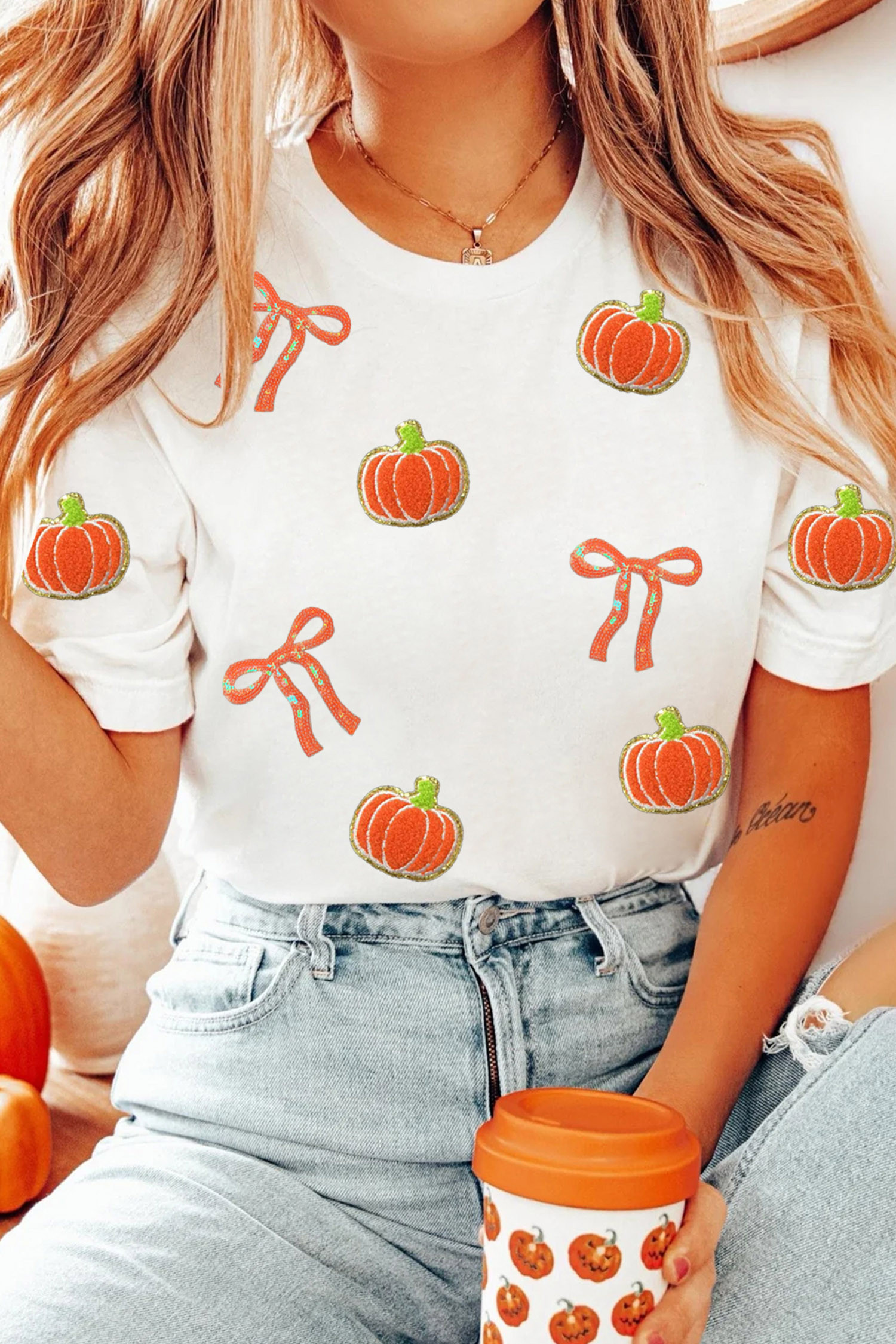 White Graphic Tees